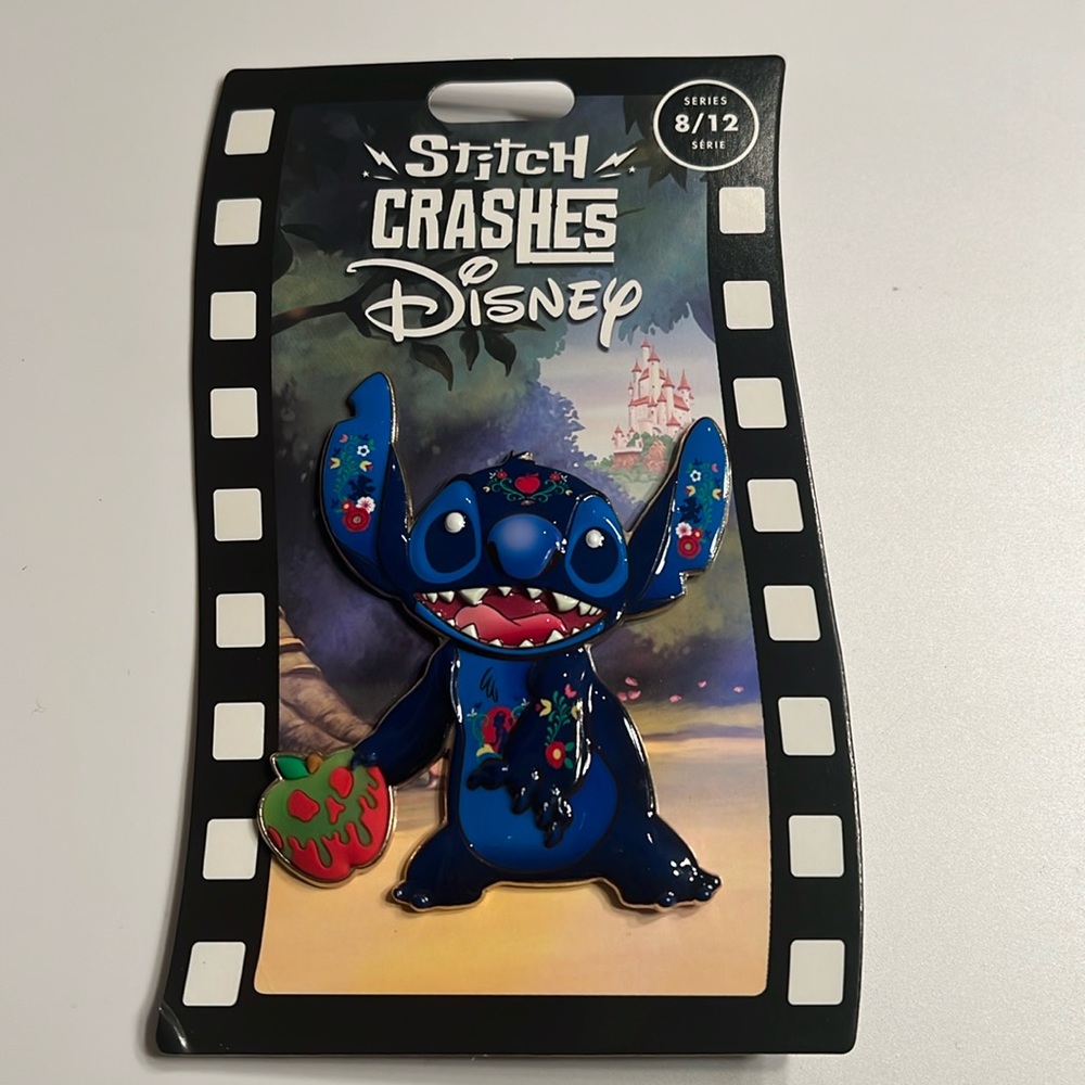 NWT Disney- Stitch Crashes Snow White series 8/12 pin